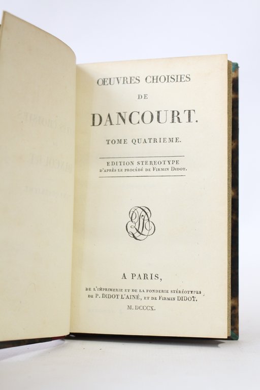 Oeuves choisies de Dancourt