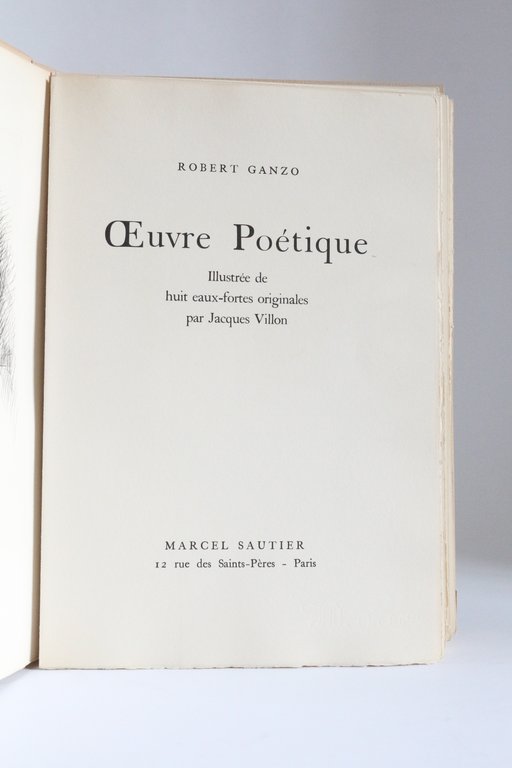 Oeuvre poétique