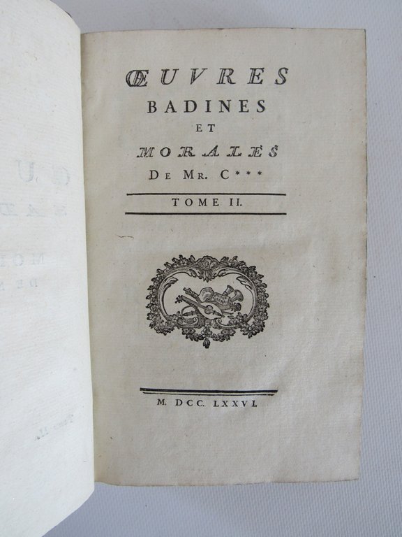Oeuvres badines et morales de M. *******