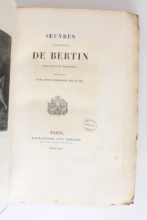 Oeuvres complètes de Bertin