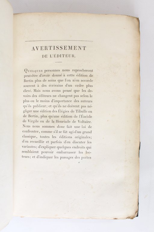 Oeuvres complètes de Bertin