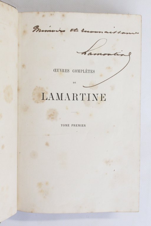 Oeuvres complètes de Lamartine publiées et inédites