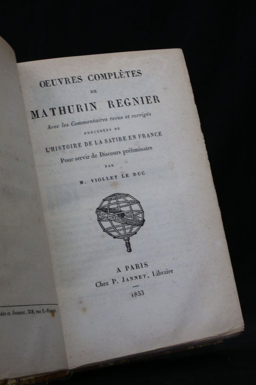 Oeuvres complètes de Mathurin Régnier