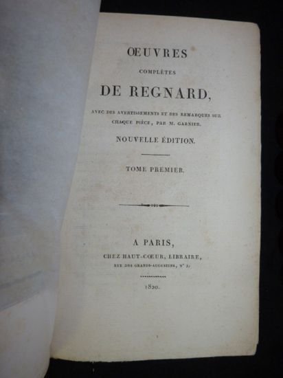 Oeuvres complètes de Regnard