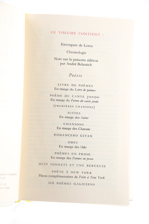 Oeuvres complètes, volume I