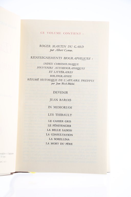 Oeuvres complètes, volume I