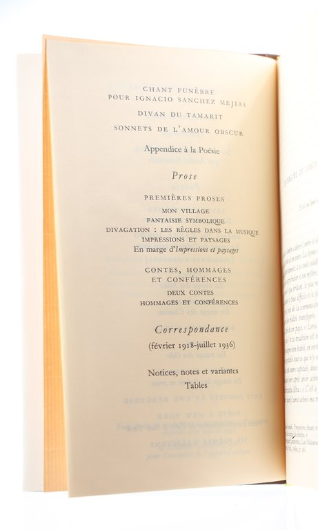 Oeuvres complètes, volume I