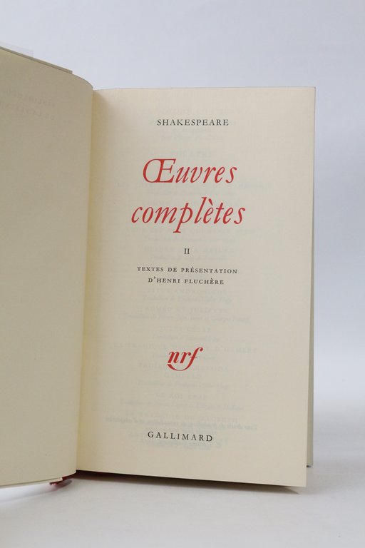 Oeuvres complètes. Volume I & II