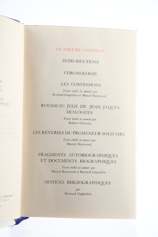 Oeuvres complètes, volume I : Les confessions. - Autres textes …