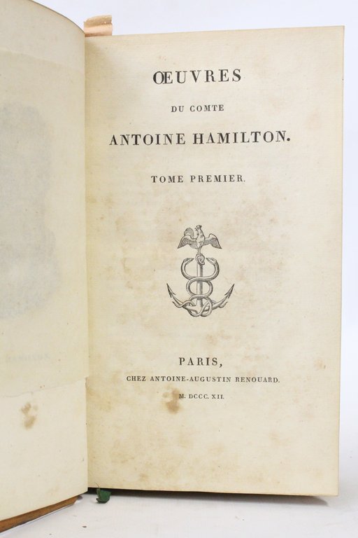 Oeuvres d'Hamilton [complétées par M. de Levis]