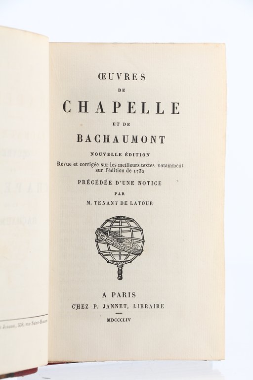 Oeuvres de Chapelle et Bachaumont