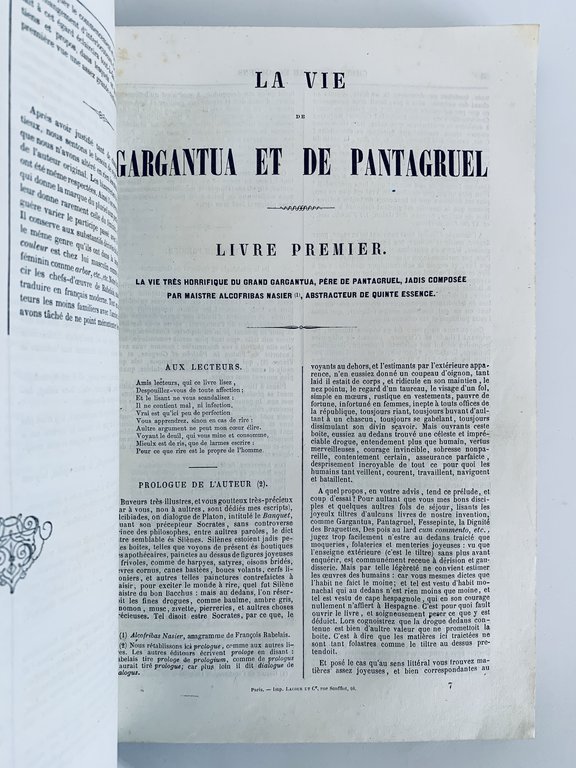 Oeuvres de François Rabelais contenant la vie de Gargantua et …