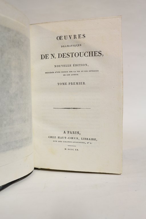 Oeuvres dramatiques de N. Destouches