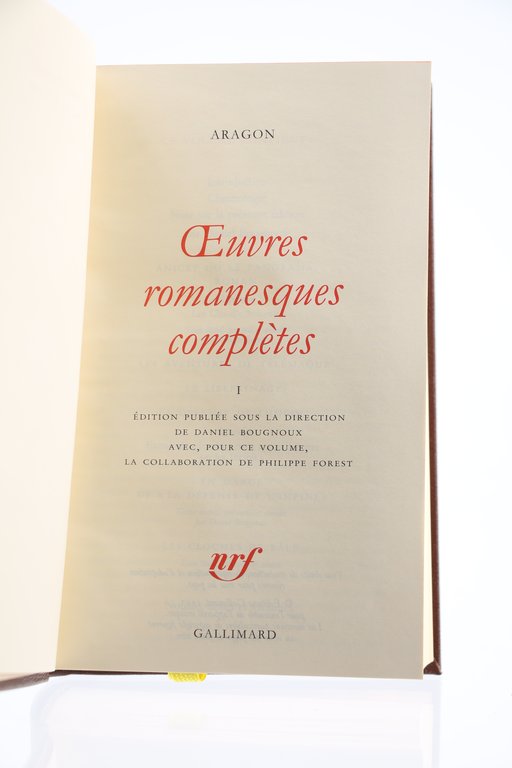 Oeuvres romanesques complètes, volume I