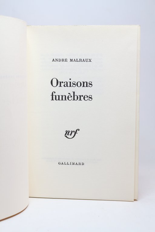 Oraisons funèbres