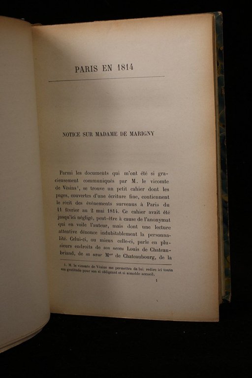 Paris en 1814. Journal inédit de madame de Marigny augmenté …