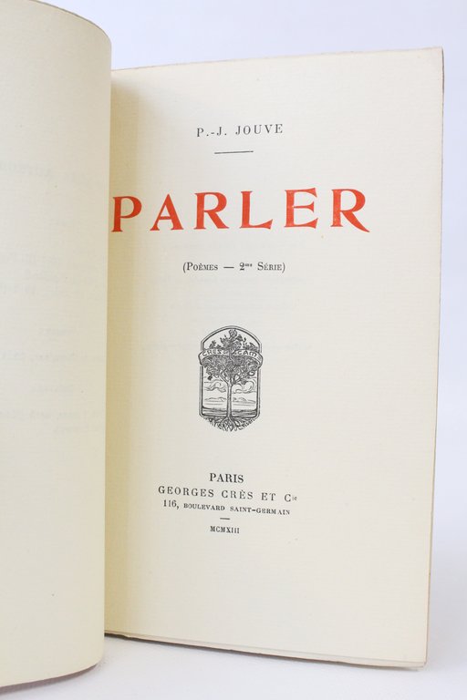 Parler (Poèmes - 2ème série)