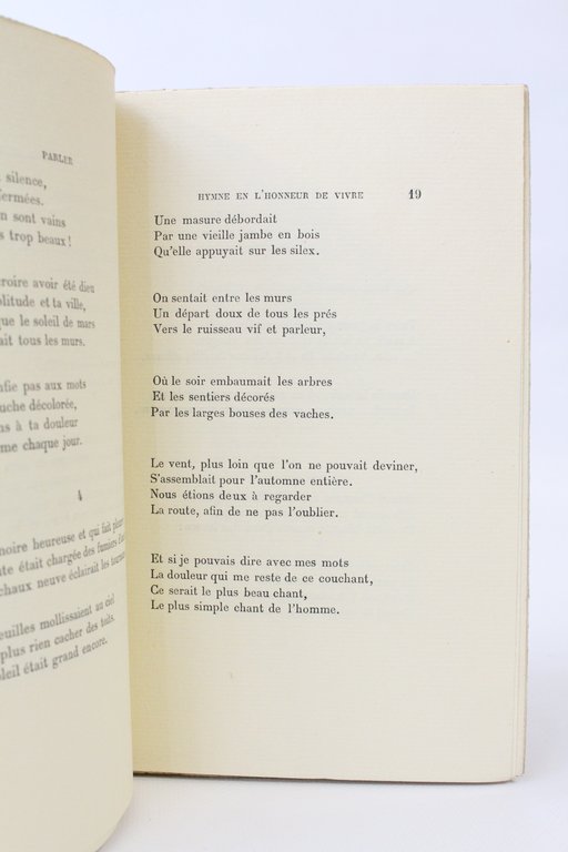Parler (Poèmes - 2ème série)