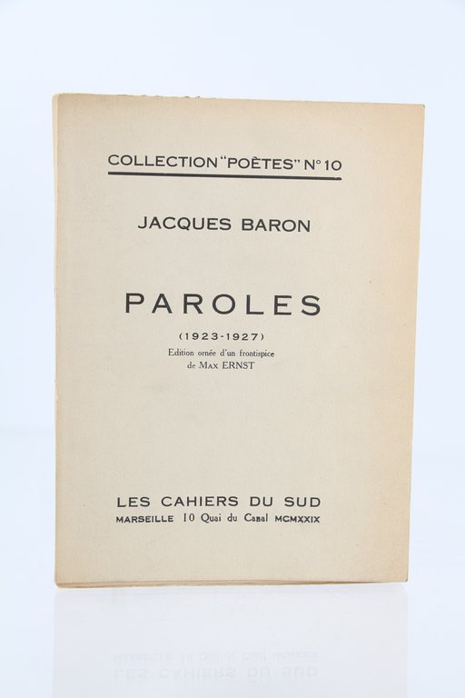 Paroles (1923-1927)