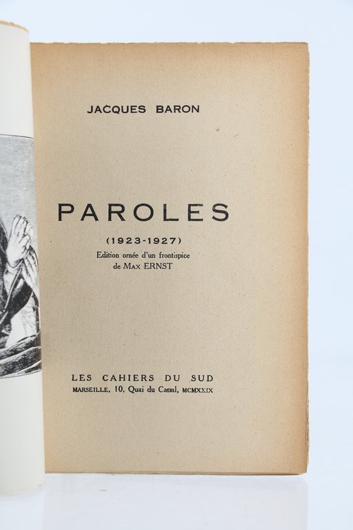 Paroles (1923-1927)