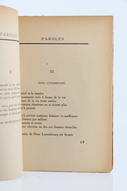 Paroles (1923-1927)