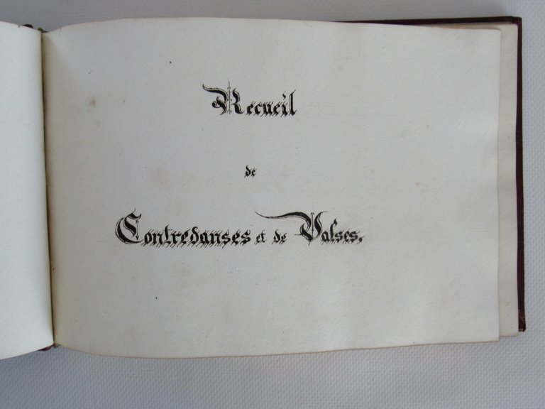 [Partitions manuscrites] Recueil de contredanses et de valses