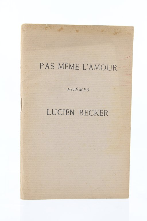 Pas même l'Amour