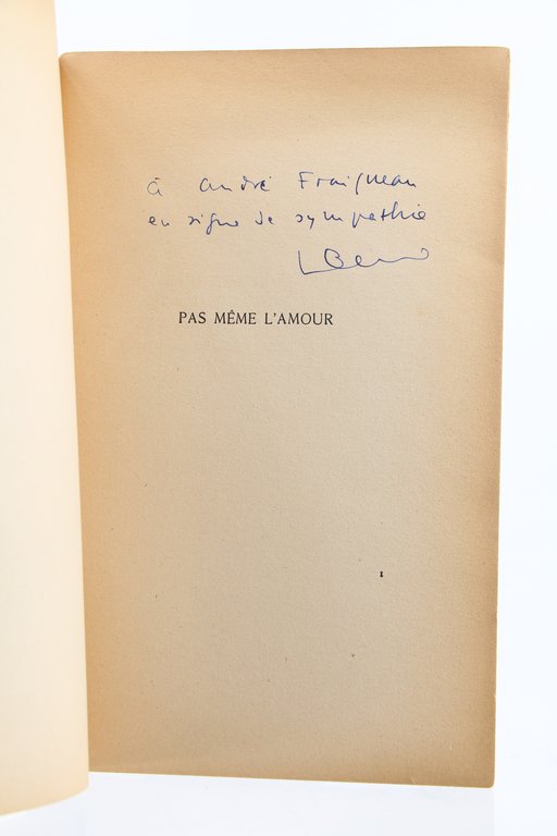 Pas même l'Amour