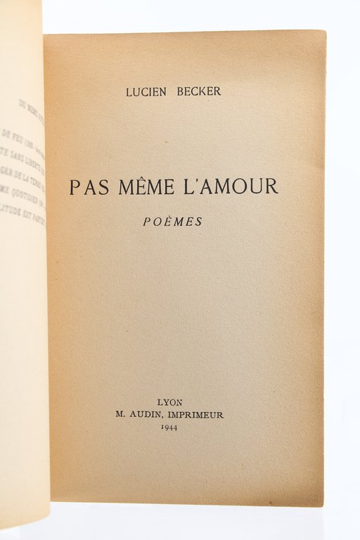 Pas même l'Amour