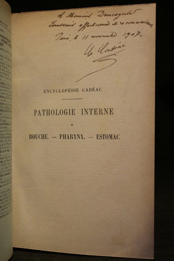 Pathologie interne : bouche-pharynx-estomac