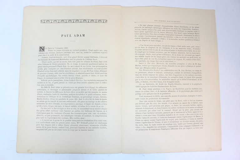 Paul Adam - In Les Hommes d'aujourd'hui n°304