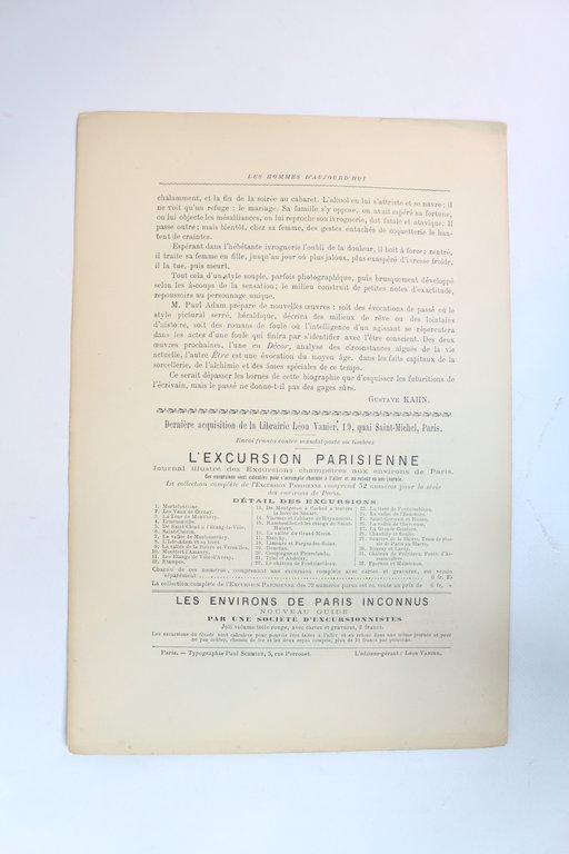 Paul Adam - In Les Hommes d'aujourd'hui n°304