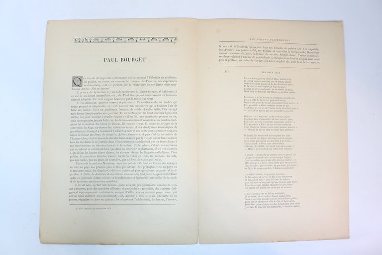 "Paul Bourget" - In Les Hommes d'aujourd'hui n°285