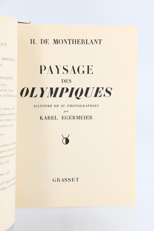 Paysage des Olympiques