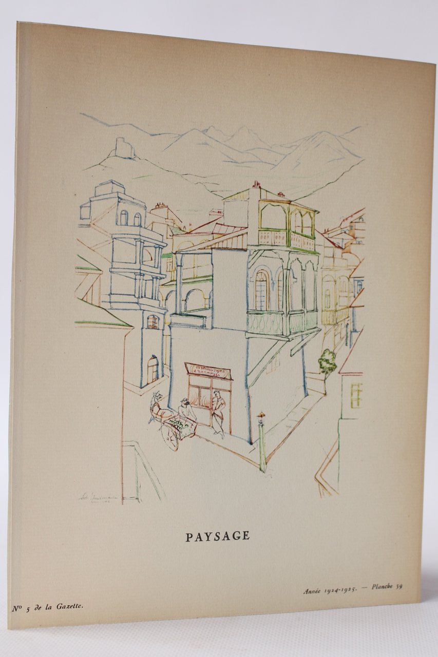 Paysage (pl.39, La Gazette du Bon ton, 1924-1925 n°5)