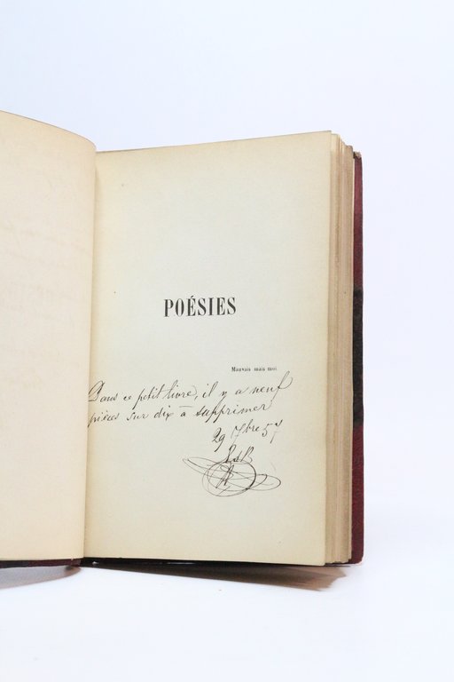 Penser et oublier. Poésies