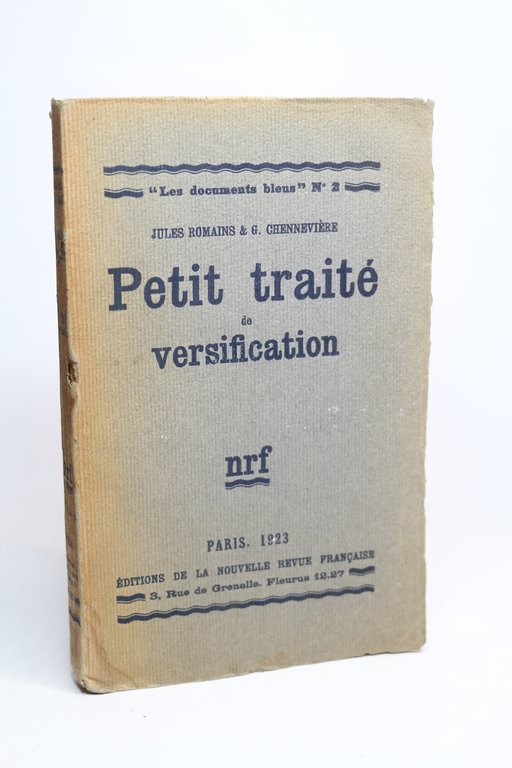 Petit traité de versification