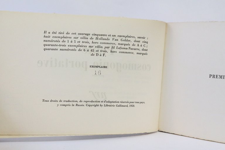 Petite cosmogonie portative