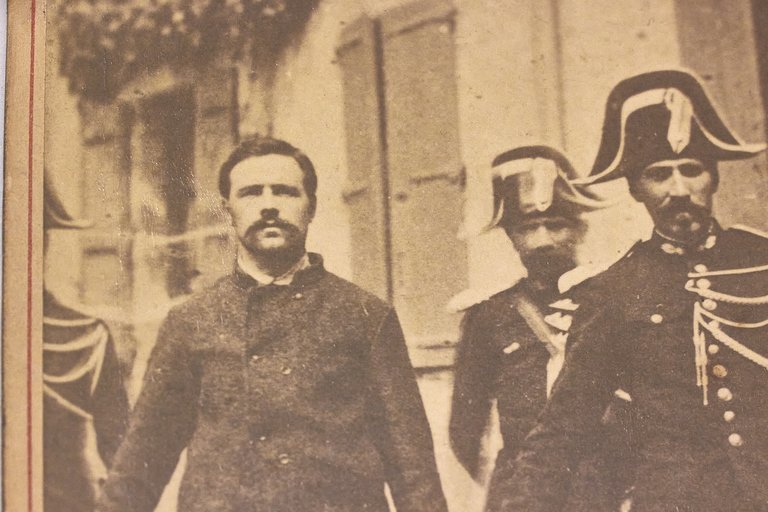 Photographie originale de Ravachol entre des gendarmes