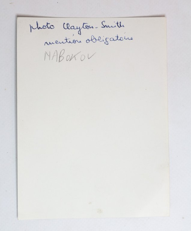 Photographie originale représentant Vladimir Nabokov de profil