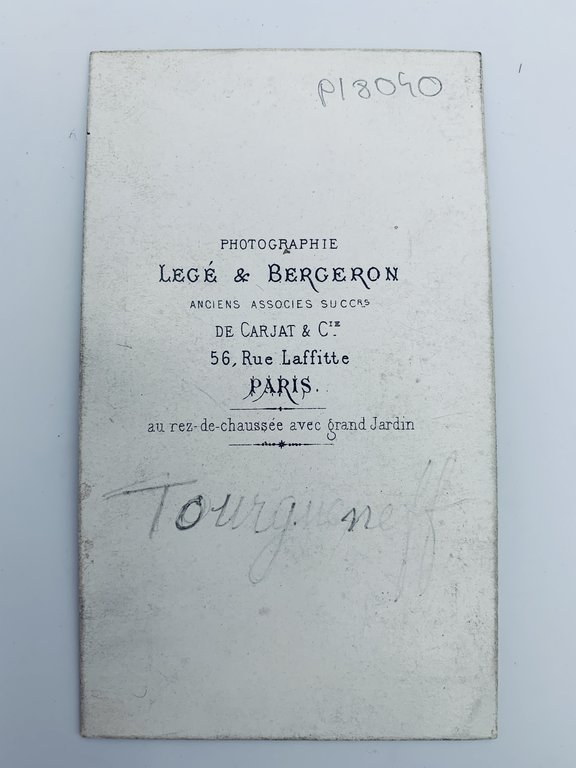 [Photographie] Portrait photographique de Ivan Tourgueniev