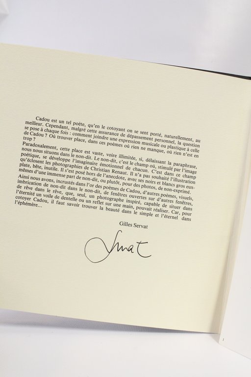 Photographies pour Guy-René Cadou