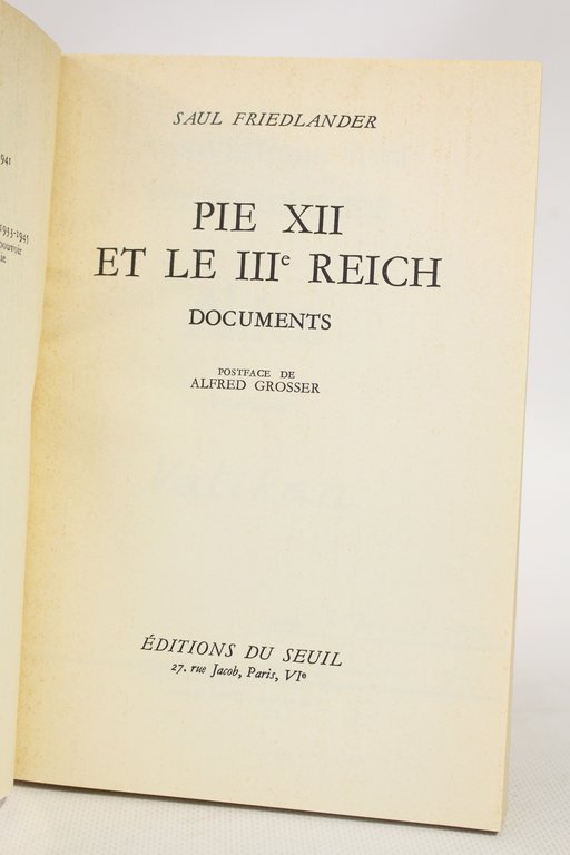 Pie XII et le IIIe Reich