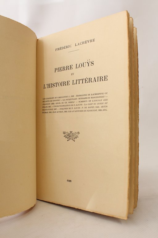 Pierre Louÿs et l'histoire littéraire