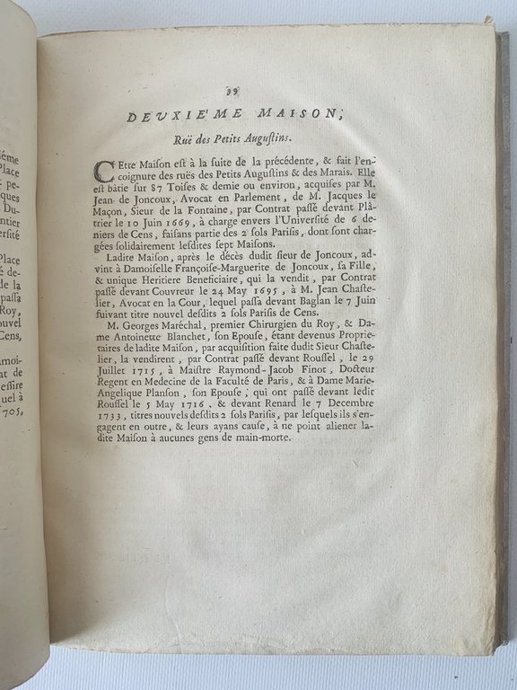 Plan et mémoire instructif touchant la seigneurie du Pré-aux-Clercs appartenant …