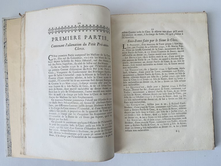 Plan et mémoire instructif touchant la seigneurie du Pré-aux-Clercs appartenant …