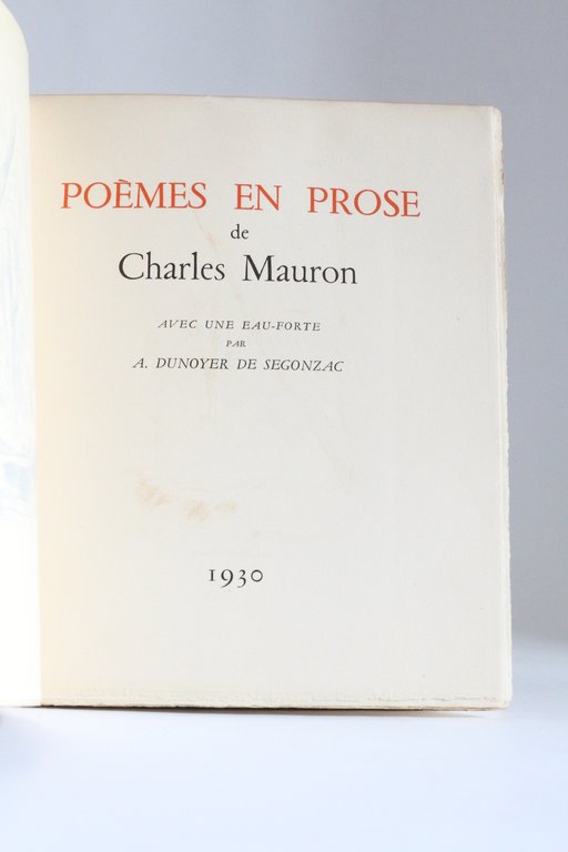 Poèmes en prose