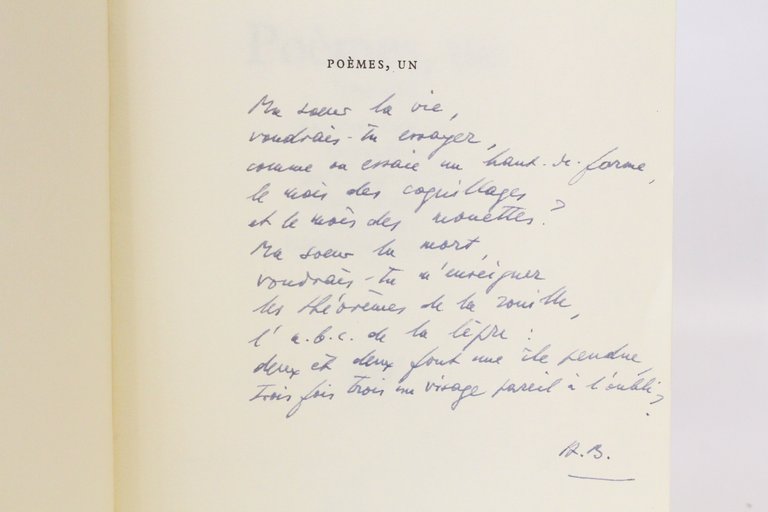Poèmes, un (1945-1967)