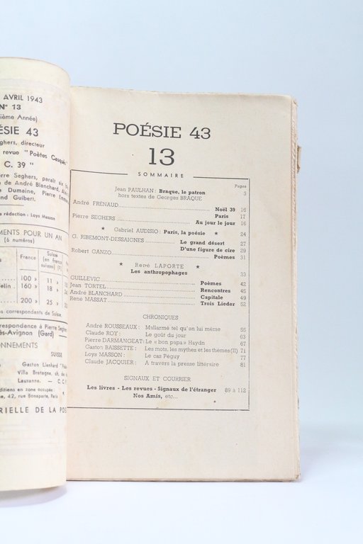 Poésie 43 N°XIII