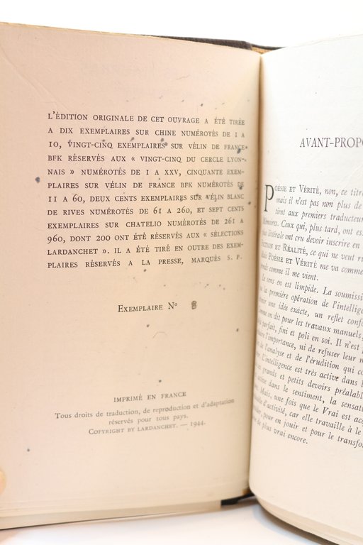 Poésie et vérité
